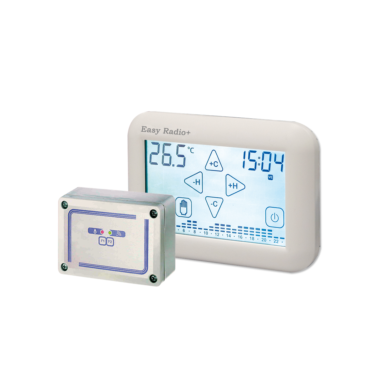 EASY RADIO+ programmable thermostat with radio transmission