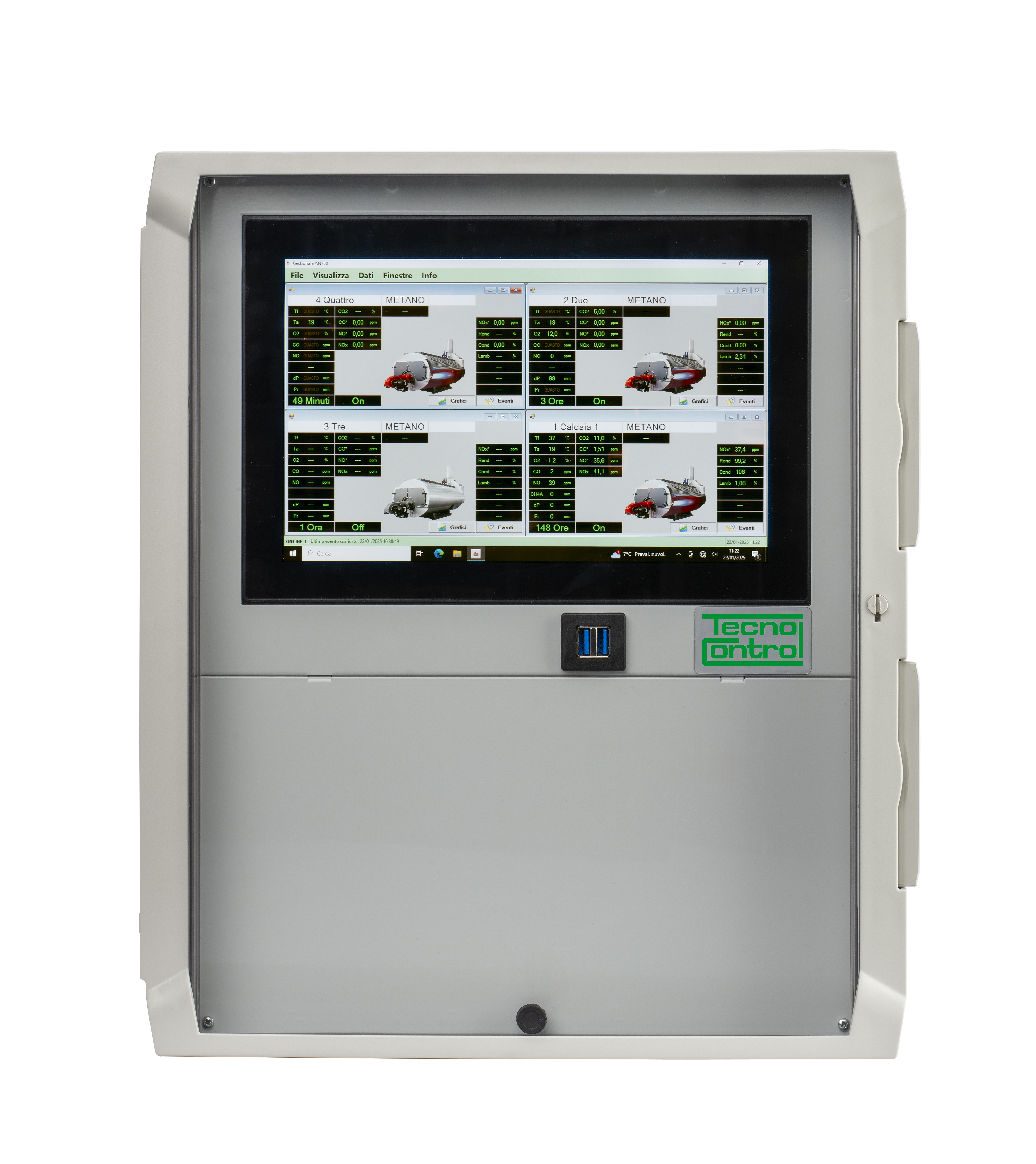 AN800 central unit for 1-4 Boilers