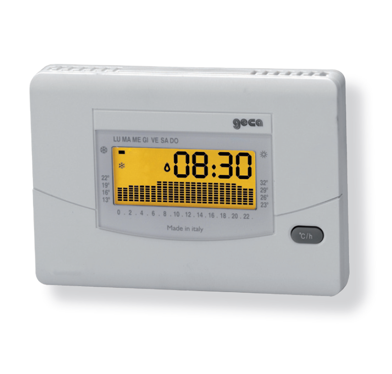 EASY 503 Chronothermostat for wall and semirecessed installation