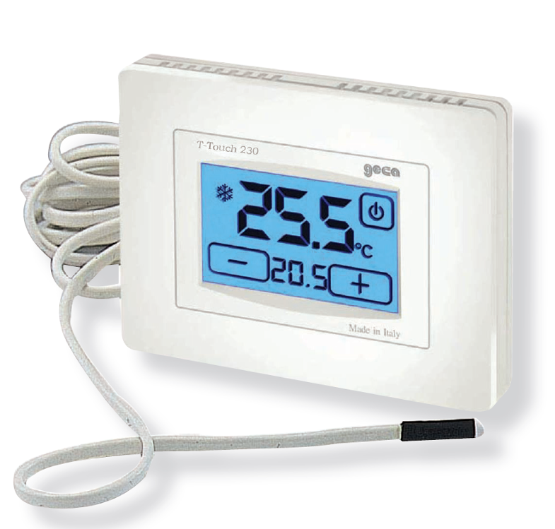 Instructions T-Touch 230 Wall mount touch screen thermostat