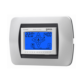 GREEN 230V touch screen recessed programmable thermostat