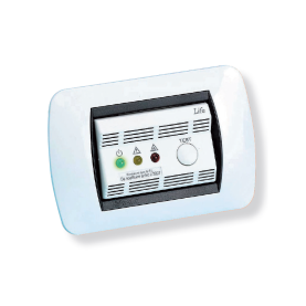 LIFE SE503K Détecteur domotique de gaz naturel ou de gpl (suivant modèle) encastré avec alarme opto/acoustique et relais